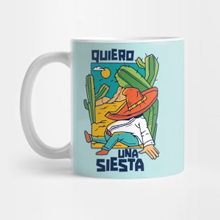 Quiero Una Siesta // Funny Sleeping Mexican Taking a Nap Mug